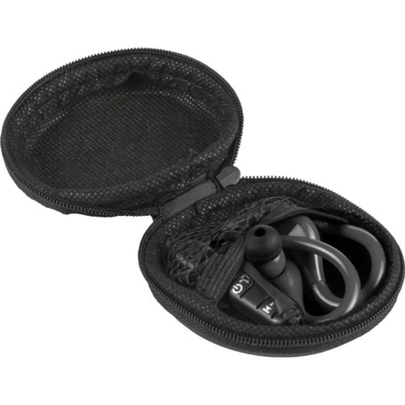 Bezdrátová sluchátka s mikrofonem pro volání, černá